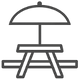 Outdoor seating